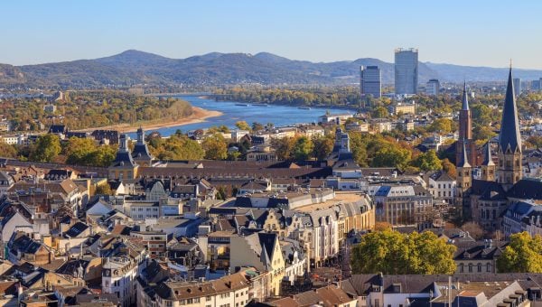 Blick auf Bonn, Deutschland